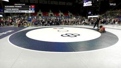 95 lbs Champ. Rd Of 32 - Alexandra Thomas, FL vs Olivia Mancha, VA