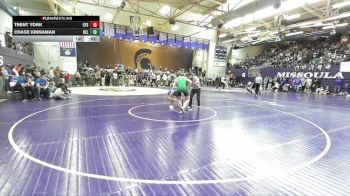 126 lbs Cons. Round 1 - Chase Kinnaman, Belgrade vs Trent York, Columbia Falls