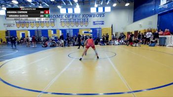 125 lbs Quarterfinal - Arianna Garcia, Gladiator WC vs Amanda Cintron, Attack