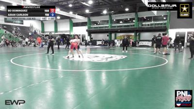 132 kg Quarterfinal - Bo Dominguez, Young Guns Nashville Wrestling vs Aidan Carlson, Pinnacle Wrestling Club