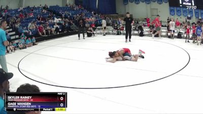 78 lbs Round 5 (6 Team) - Skyler Rainey, Team Missouri Boys vs Gage Wangen, Minnesota Storm Red Boys