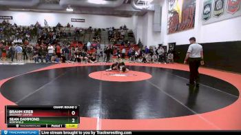 106 lbs Champ. Round 2 - Brahm Kreb, Discovery Canyon vs Sean Dammond, Northfield