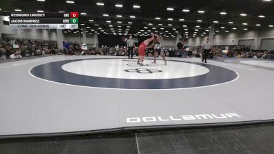 285 lbs Cons. Sub-semis - JACOB RAMIREZ, Grand Prairie High School Wrestling vs Redmond Lindsey, Raw Wrestling Club