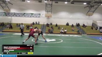 141 lbs 1st Place Match - Riley Fitzsimmonjs, Mt San Antonio College vs Zack Zernik, Moorpark