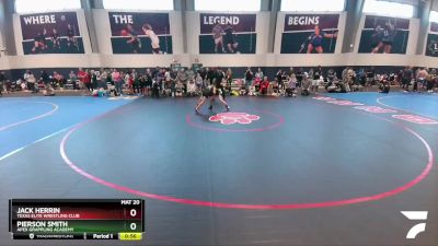 85 lbs Cons. Round 2 - Pierson Smith, Apex Grappling Academy vs Jack Herrin, Texas Elite Wrestling Club