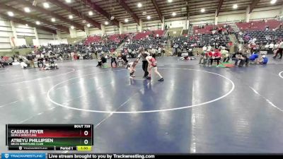 102 lbs Cons. Round 4 - Cassius Fryer, Devils Wrestling vs Atreyu Phillipsen, Delta Wrestling Club