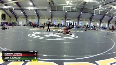 197 lbs Cons. Round 4 - Toby Schoffstall, Virginia Military Institute vs Donovan Sprouse, Patriot Elite Wrestling Club