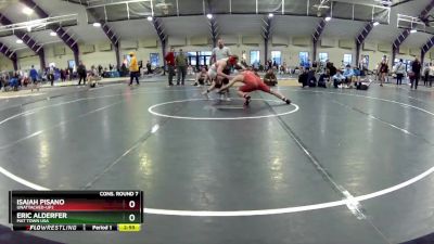 157 lbs Cons. Round 7 - Eric Alderfer, Mat Town USA vs Isaiah Pisano, Unattached-UPJ