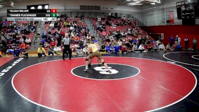 172 lbs Cons. Semi - Elijah Miller, Greensburg Salem Hs vs Tanner Flickinger, River Valley Hs