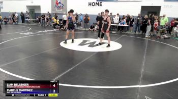 149 lbs Quarterfinal - Liam Bellinger, Soldotna Whalers Wrestling Club vs Marcus Martinez, Mat-Su Matmen