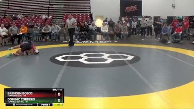 90 lbs 2nd Place Match (8 Team) - Brenden Bosco, Team Ohio (OH) vs Dominic Cordero, Team 922 (OH-PA)