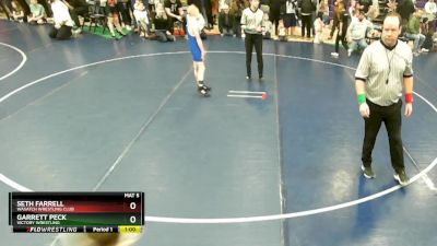 80 lbs Champ. Round 1 - Seth Farrell, Wasatch Wrestling Club vs Garrett Peck, Victory Wrestling