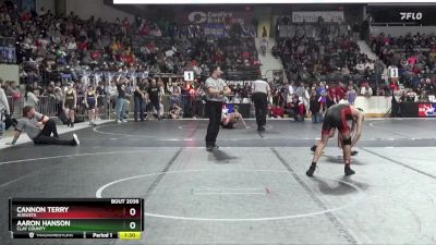 96 lbs Quarterfinal - Cannon Terry, Augusta vs Aaron Hanson, Clay County