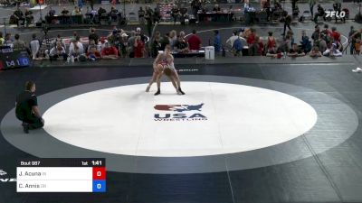 145 lbs Rnd Of 64 - Jairo Acuna, Indiana vs Colton Annis, Oregon