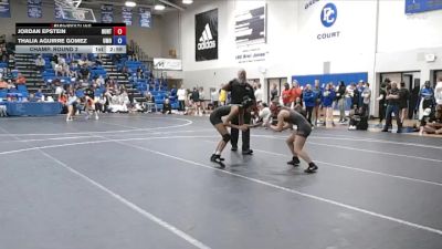 103 lbs Champ. Round 2 - Thalia Aguirre Gomez, Mount Olive vs Jordan Epstein, Huntingdon