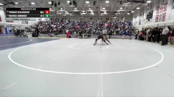 Boys 215 lbs Cons. Round 2 - Mateo Jimenez, Saint Francis Boys vs Tomas Salvador, Hollister Boys