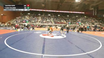 2A-150 lbs 3rd Place Match - Daxton Pope, Cokeville vs Cash Vollmer, Tongue River