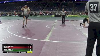 D4-144 lbs 7th Place Match - Alex Miller, Homer HS vs Reid Garcia, Lumen Christi HS