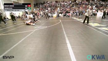 80 lbs Consi Of 16 #2 - Mikah Amani, HURRICANE WRESTLING ACADEMY vs Quinn Kite, Berryhill Wrestling Club