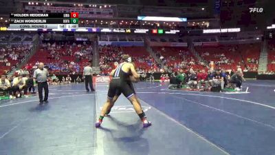 3A-215 lbs Cons. Round 2 - Zach Wonderlin, Bondurant-Farrar vs Holden Heideman, Linn-Mar