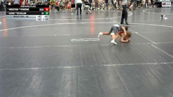 50 lbs Quarterfinal - Weston **Owens, Bay County Elite Wrestling vs Luke **Scullin, Satellite Beach