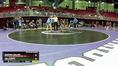 120 lbs Finals (2 Team) - Aaniyah Collins, Papillion-La Vista South Girls vs Mia Cobian, Seward Girls