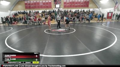 138 2B Quarterfinal - Tyge Plank, Tonasket vs Juan Marin, Brewster