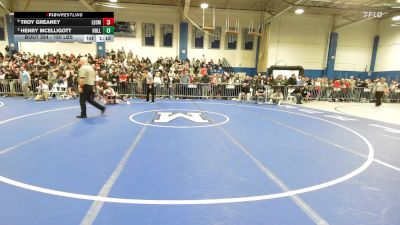 150 lbs Semifinal - Troy Greaney, Leominster vs Henry McElligott, Holliston