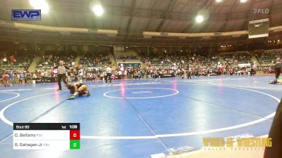 80 lbs Round Of 16 - Oz Bellamy, Fox Valley Elite vs Bj Gahagan Jr, Pin-King All Stars