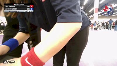 215 lbs Round Of 16 - Cael Barber, Texans Wrestling Club vs Jacob Knutson, Spartan Mat Club