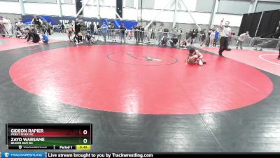 96 lbs Cons. Round 3 - Gideon Rapier, Priest River WC vs Zayd Warsame, Beaver Dam WC