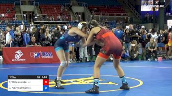 122 lbs Rnd Of 16 - Paige Wehrmeister, Missouri vs Charlotte Kouyoumtjian, California