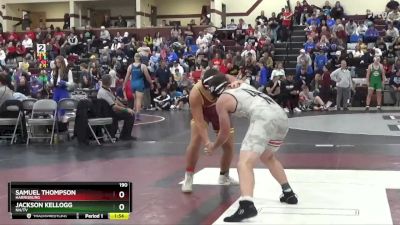 190 lbs 25th Place Match - Jackson Kellogg, NH/TV vs Samuel Thompson, Harrisburg