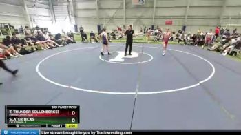 100 lbs Placement Matches (8 Team) - T. Thunder Sollenberger, Pennsylvania Blue vs Slater Hicks, California