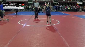 116 lbs Champ. Round 2 - Mason Bazaldua, Red Lodge Wrestling Club vs Tristan Martinsen, Bearcats Wrestling Club Helena