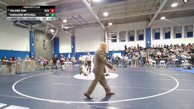 165 lbs 5th Place - Valarie San, Putnam vs Karalene Mitchell, South Shore