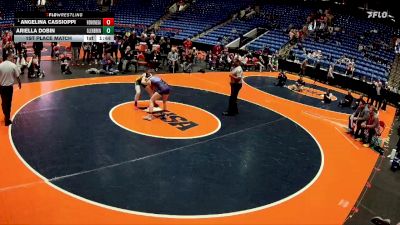 120 lbs 1st Place Match - Angelina Cassioppi, Rockton (Hononegah) vs Ariella Dobin, Northbrook (Glenbrook North)