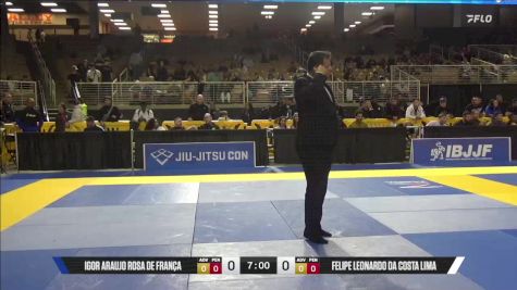 Felipe Leonardo Da Costa Lima vs Igor Araujo Rosa De França 2025 Pan Jiu Jitsu IBJJF Championship