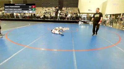 74-J2 lbs Semifinal - Gino Pontoriero, Elite NJ vs Matthew Mullaney, Yale Street