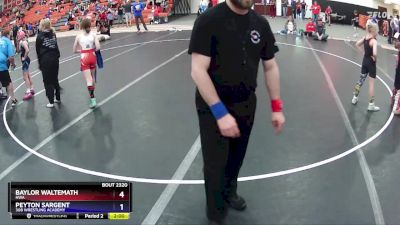 75 lbs Round 2 - Peyton Sargent, 308 Wrestling Academy vs Baylor Waltemath, HWA