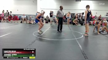 132 lbs Finals (2 Team) - Sawyer Bean, New England Black & Gold vs Dominic Ayres, Buccaneers