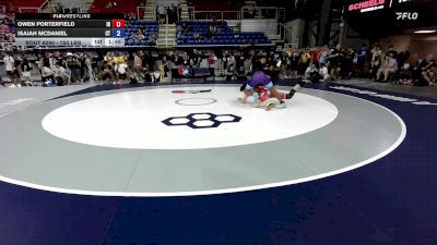 150 lbs Cons. Sub-rd Of 64 - Owen Porterfield, IN vs Isaiah McDaniel, CT