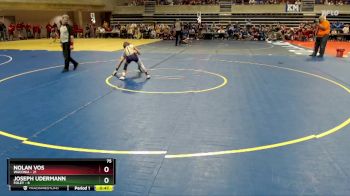 75 lbs Placement (4 Team) - Nolan Vos, Waconia vs Joseph Udermann, Foley