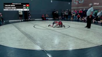 67 lbs Quarterfinal - Dallee Zerga, Challis Blackheart Wrestling Club vs Allison Tieken, Snake River Wrestling Club