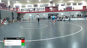 149 lbs Cons. Round 1 - Randy Meyers, Lander vs Mike Zacur, Mercyhurst