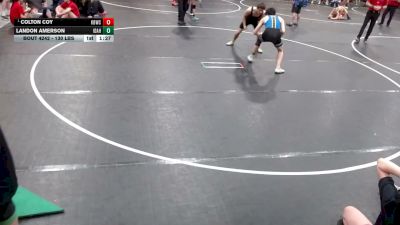 144 lbs Champ. Round 3 - Colton Coy, Kimberly Bulldog Wrestling Club vs Landon Amerson, Idaho