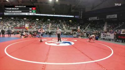 3A-120 lbs Champ. Round 1 - Tyler Nicolay, Torrington vs Tyler Wilkerson, Lovell