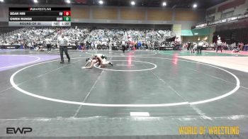 80 lbs Round Of 32 - Sean Hin, Red Wave Wrestling vs Owen Runge, Hawkeye Wrestling Academy