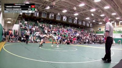 132 lbs 3rd Place Match - Rocco Czarnecki, Cvca vs Gradey Harding, Galion