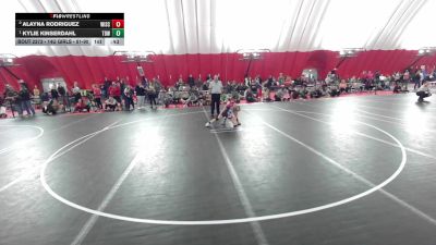 14U Girls - 81-90 1st Place Match - Kylie Kinserdahl, Top Dawgs Wrestling vs Alayna Rodriguez, Wisconsin